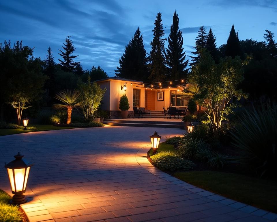 Beleuchtung für Einfahrten und Terrassenbereiche
