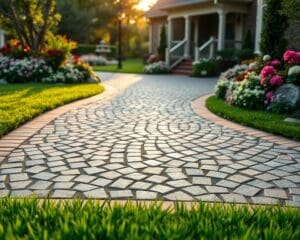 Einfahrtsgestaltung mit Pflastersteinen