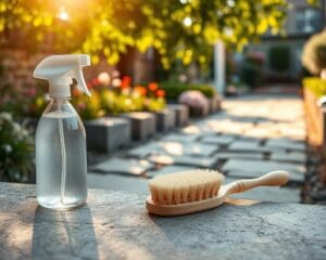 Schonende Steinreinigung für Haus und Garten