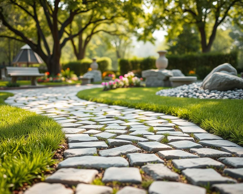 Steinmuster für harmonische Gartenflächen