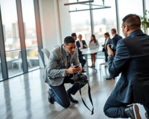 Wie arbeitet ein Fotograf für Geschäftskunden?