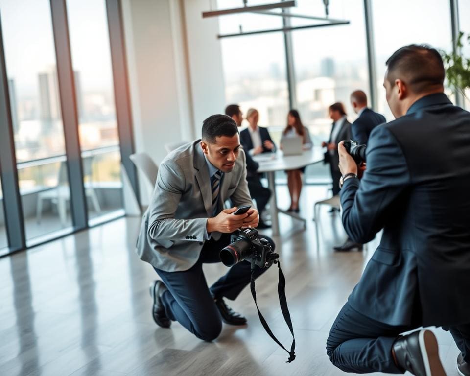 Wie arbeitet ein Fotograf für Geschäftskunden?