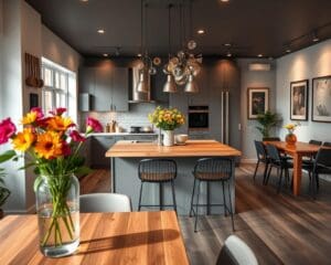 Welche Dekoration passt zu offenen Küchen?